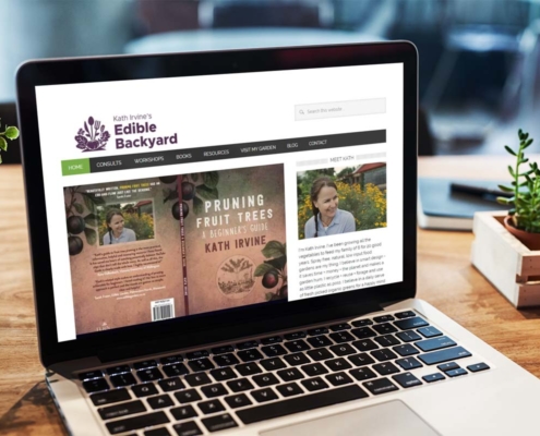 NZ Digital Marketing by Help Me Net Gardening website for Edible Backyard