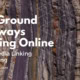 A background image of stratified rock formations under the title The Ground is Always Shifting Online: Social Media Linking is Changing article on www.HelpMeNet.co.nz